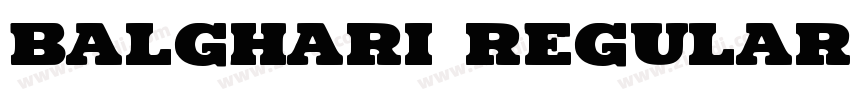 Balghari Regular字体转换